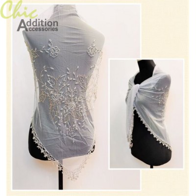 Beaded shawl 01-424B